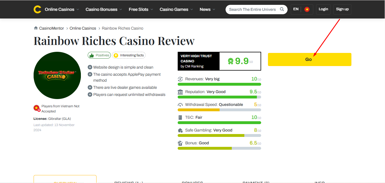 Rainbow Riches Casino Login Guide & How to Claim Your Daily Login Bonus